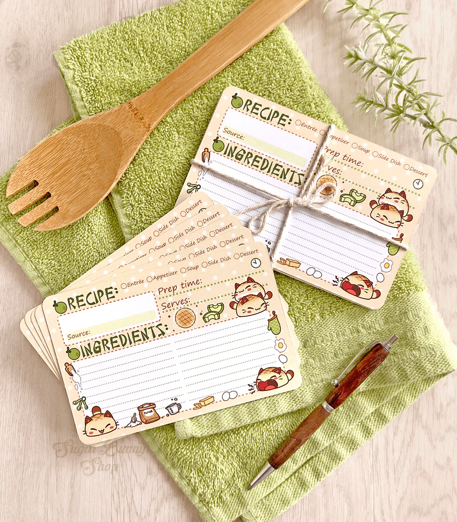 Nyanpan Cat Recipe Cards - Image 3